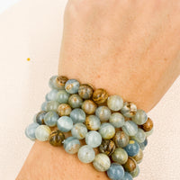 Pulsera Ónix azul | 8mm | Inspiración - Tranquilidad
