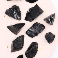 Black obsidian Raw | Self Realization - Protection