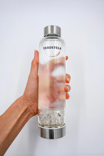 Botella Elixir Cuarzo Cristal Mini | Conexión interior - Positividad