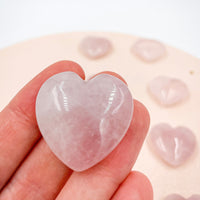 Rose Quartz Hearts | Love - Sensitivity