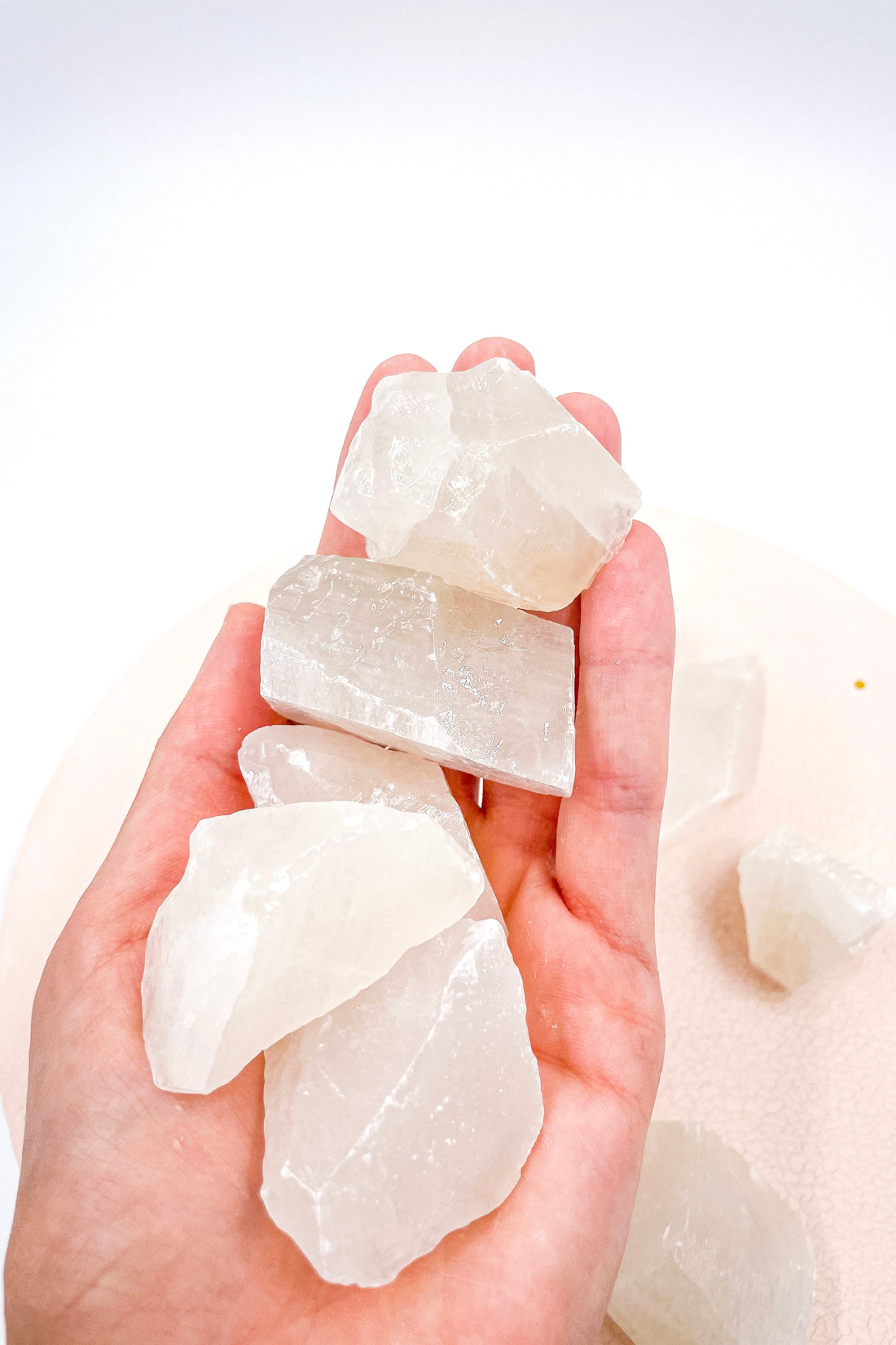 Massive White Calcite | Energetic cleaning - Intuition