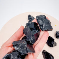 Black obsidian Raw | Self Realization - Protection