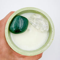 VELA ABUNDANCE | Cuarzo verde y Cristal de roca