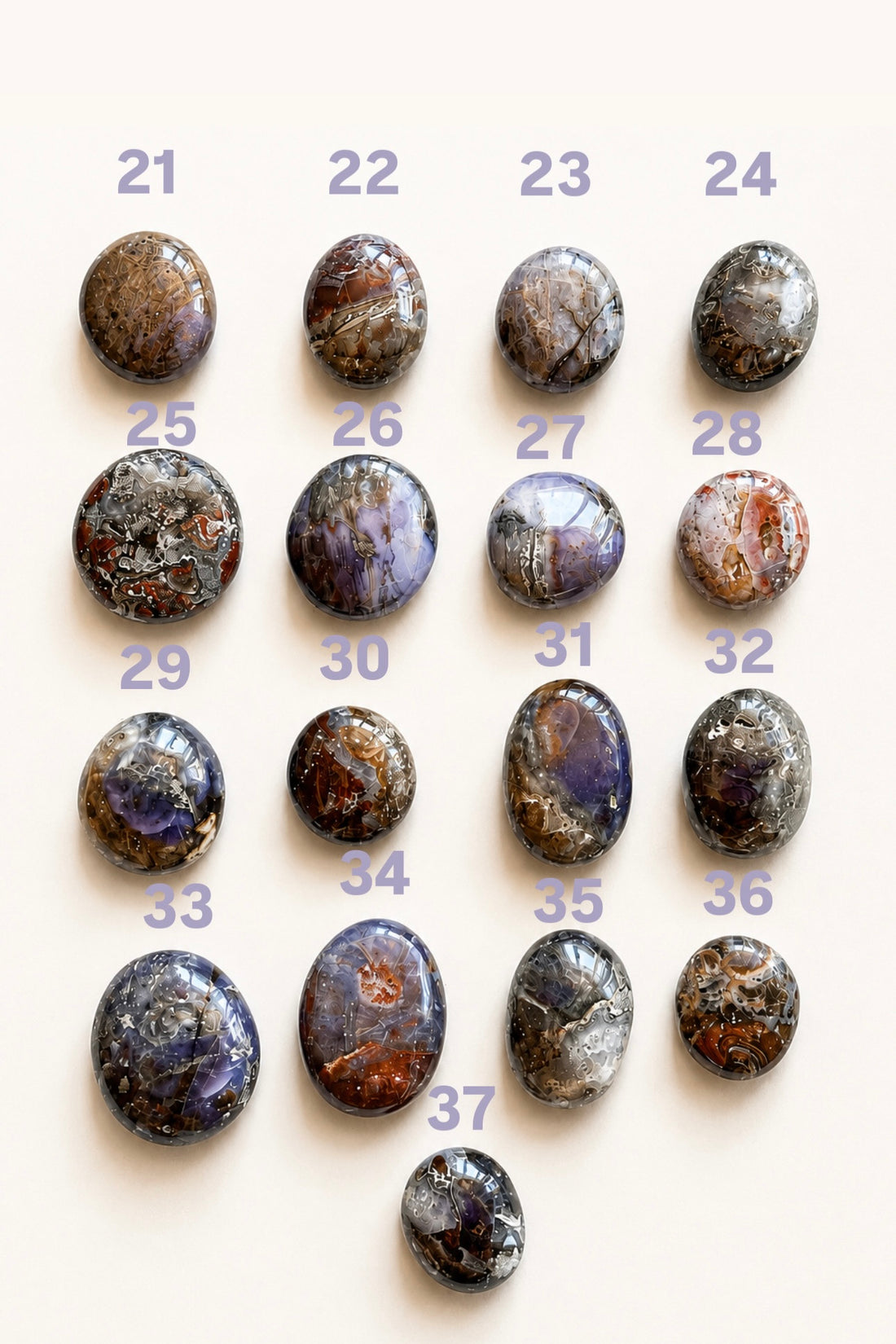 Ágata Malva Palmstone | Calma - Protección Familiar