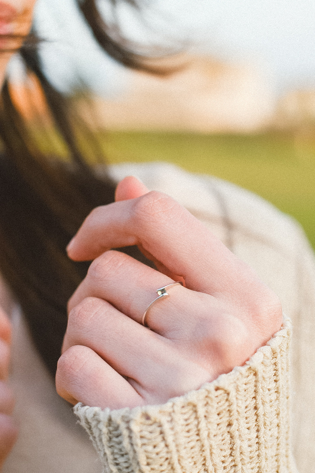 Anillo Moldavita Pequeño | Buena suerte - Espiritualidad