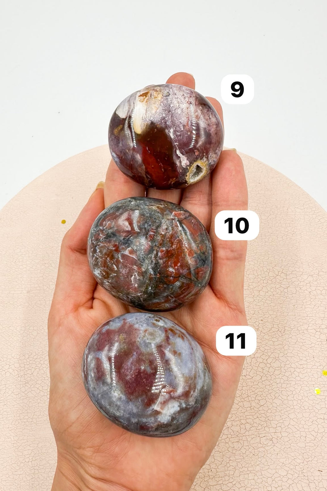 Ágata Malva Palmstone | Calma - Protección Familiar