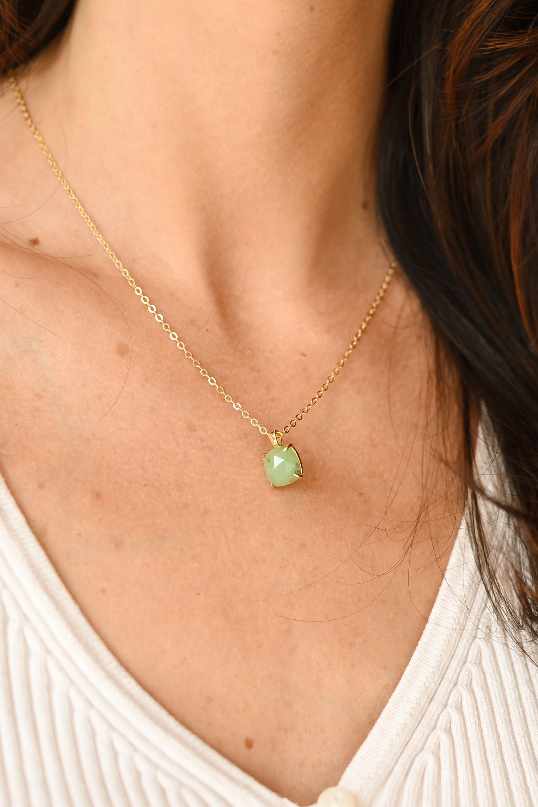 Colgante Jade Verde | Abundancia - Buena suerte