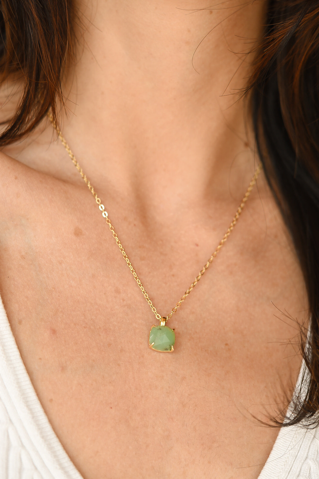 Colgante Jade Verde | Abundancia - Buena suerte