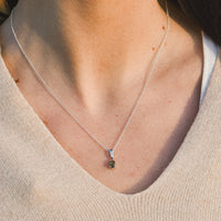 Colgante Moldavita Facetada | Oval | Buena suerte - Espiritualidad