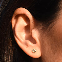 Pendientes Moldavita Circulares | Buena suerte - Espiritualidad