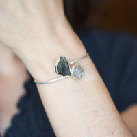 Pulsera Moldavita y Herkimer | Transformación - Manifestación