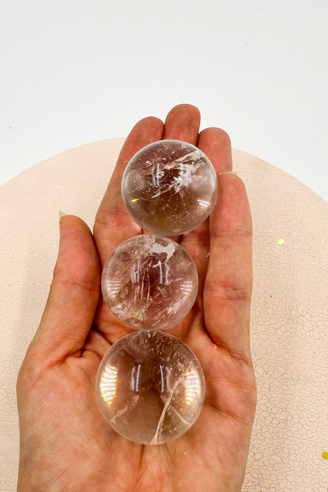 Cristal de roca Esfera Calidad Extra | Meditación - Positividad