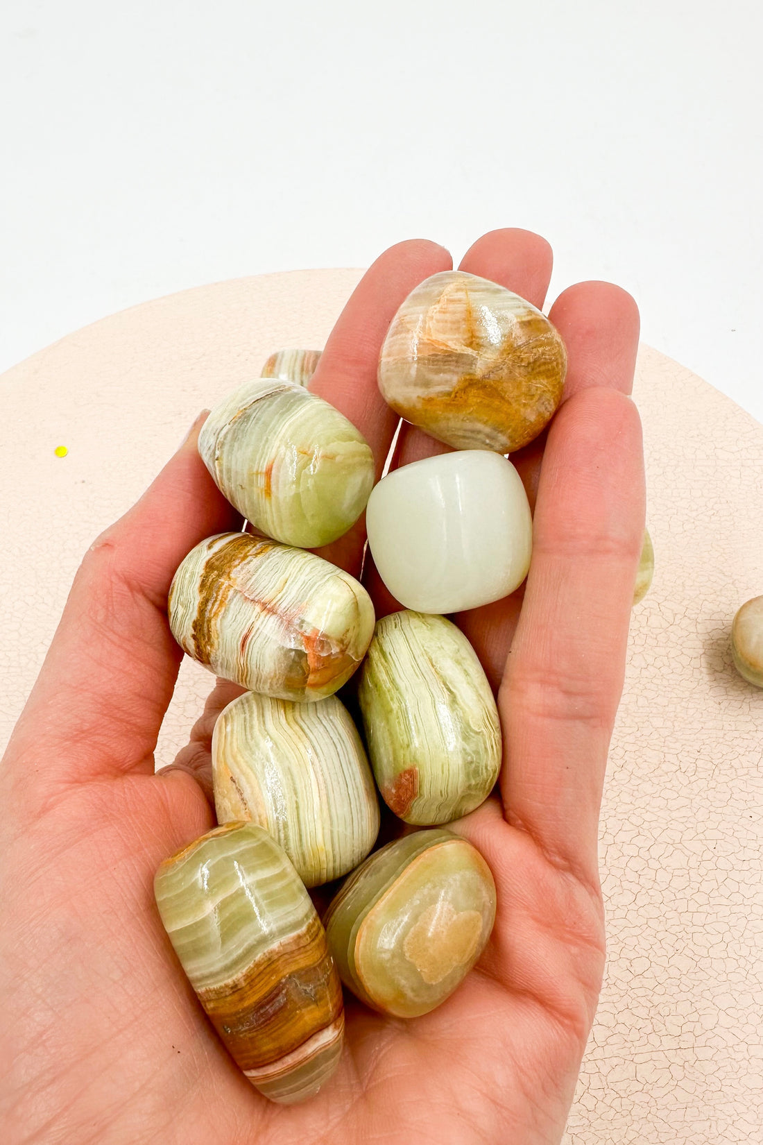 Ónix Verde Rodado | Calma emocional - Soltar el pasado