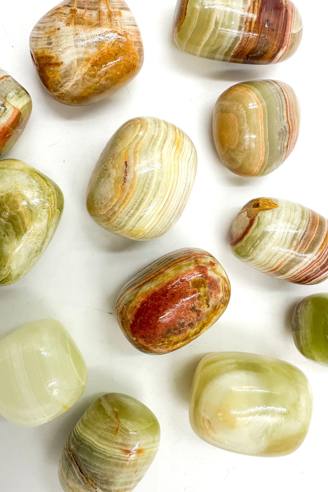 Ónix Verde Rodado | Calma emocional - Soltar el pasado