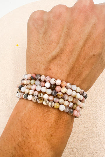 Pulsera Ópalo rosa | 4mm | Autoestima - Valor