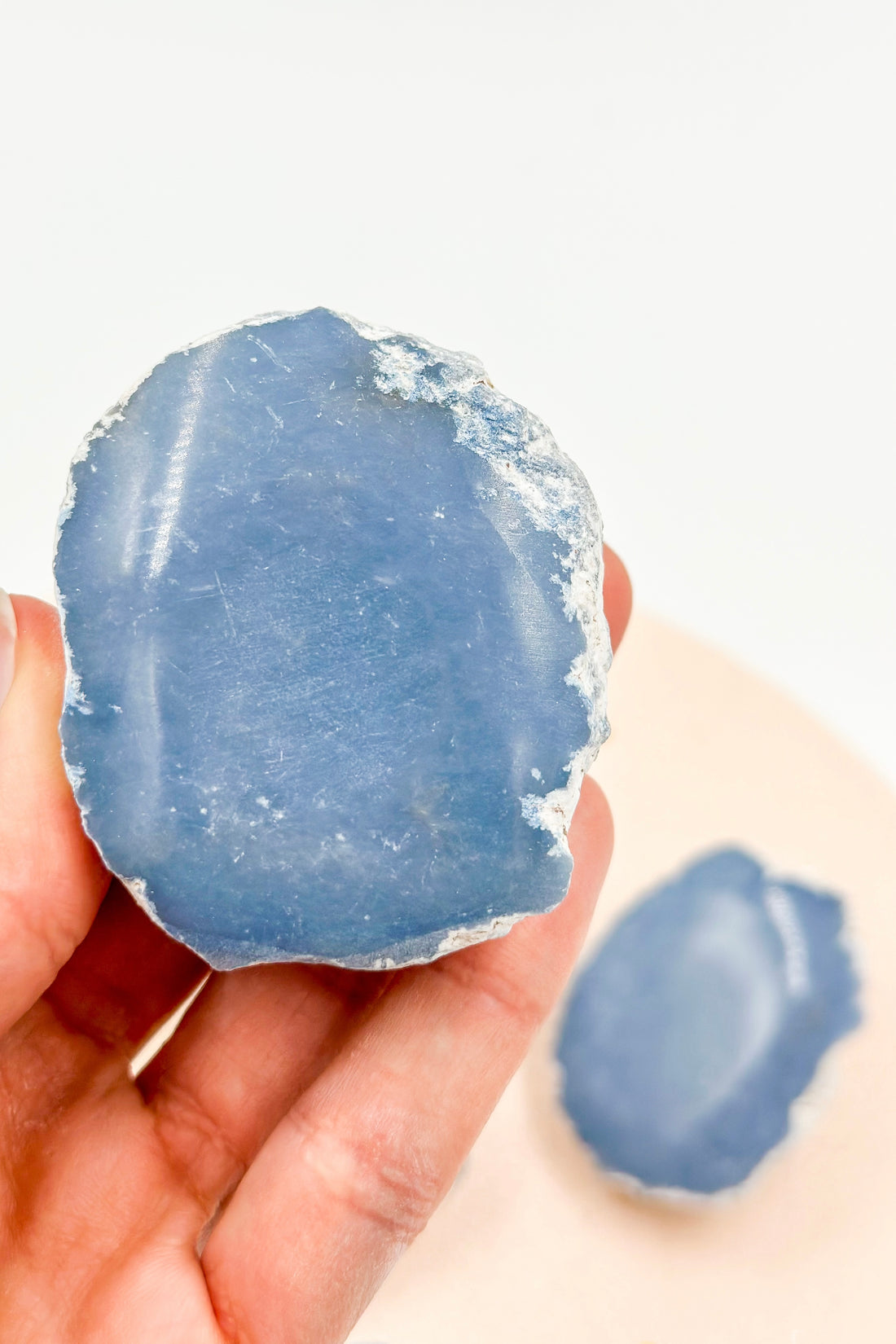 Semi-polished Angelite | Spirituality and stress