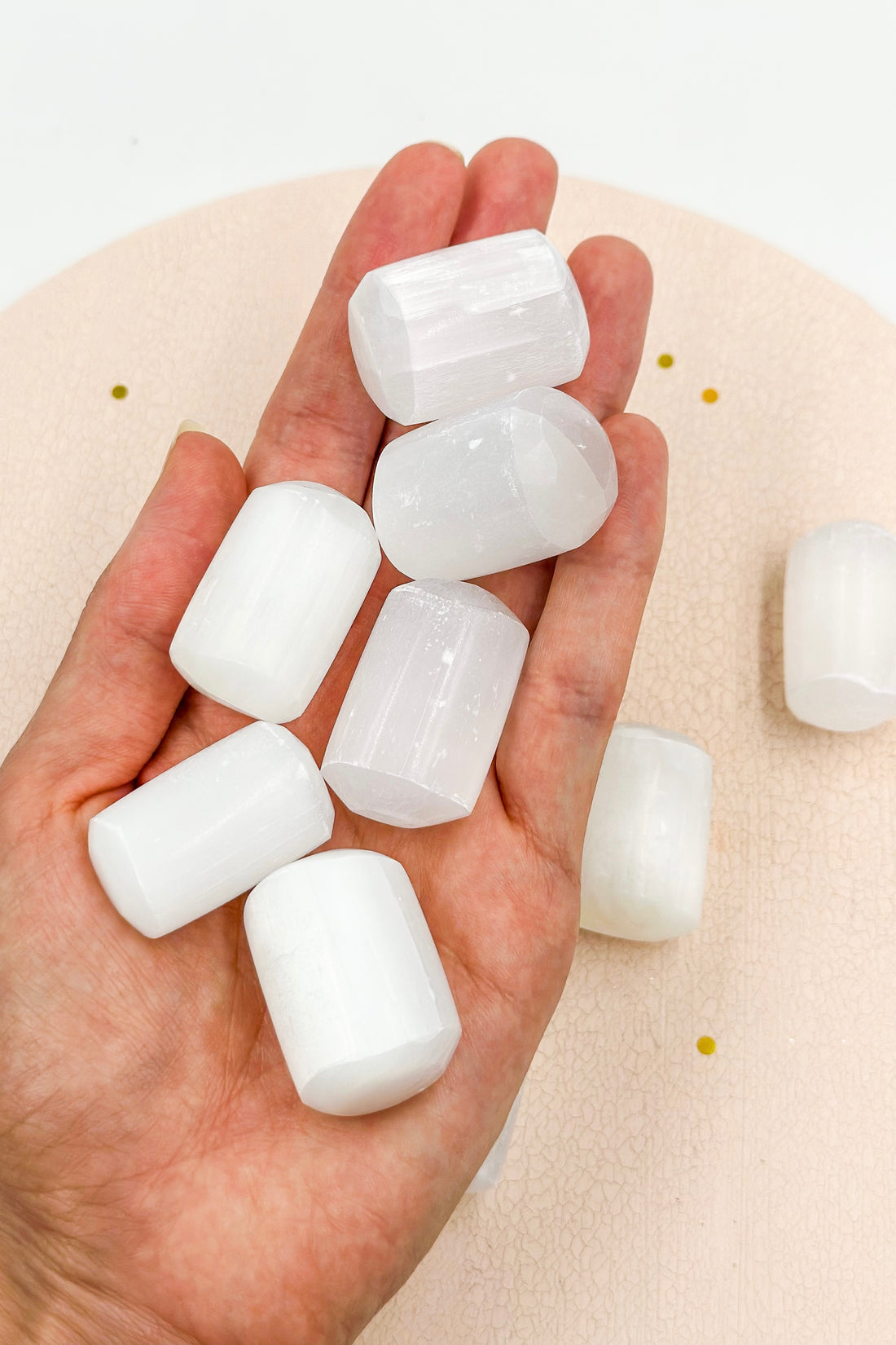 Cylindrical Selenite Tumble | Well-being - Tranquility