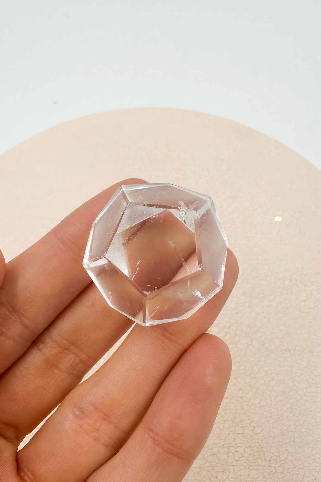 Pentadodecaedro Cristal de roca Extra | Meditación - Positividad
