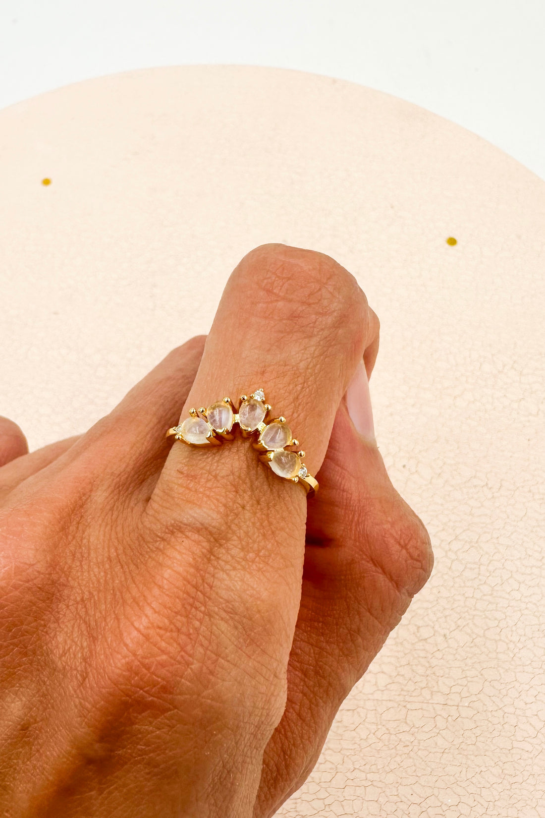 Anillo Piedra Luna | Energía femenina - Magnetismo