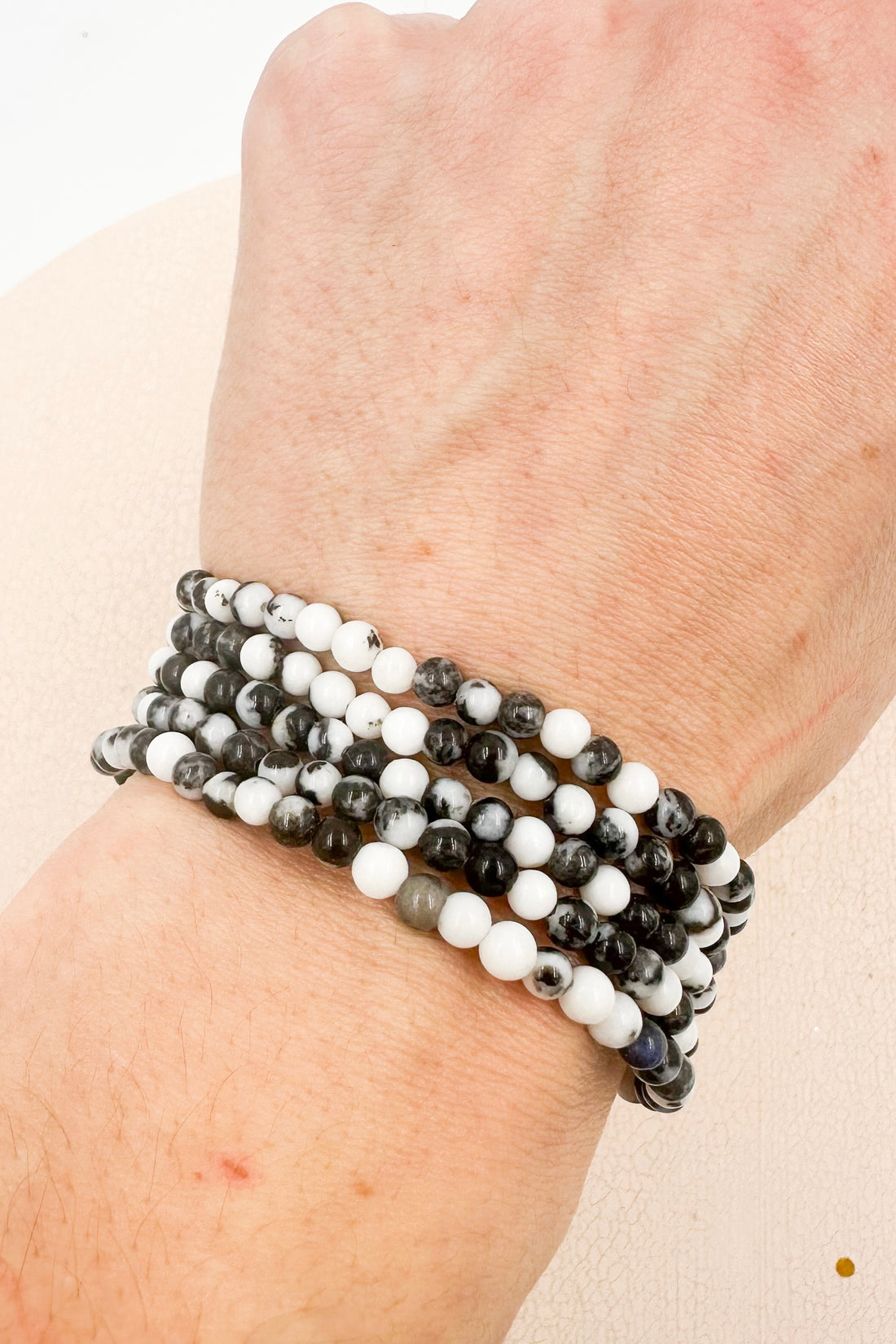 Pulsera Jaspe cebra | 4mm | Calma - Superación