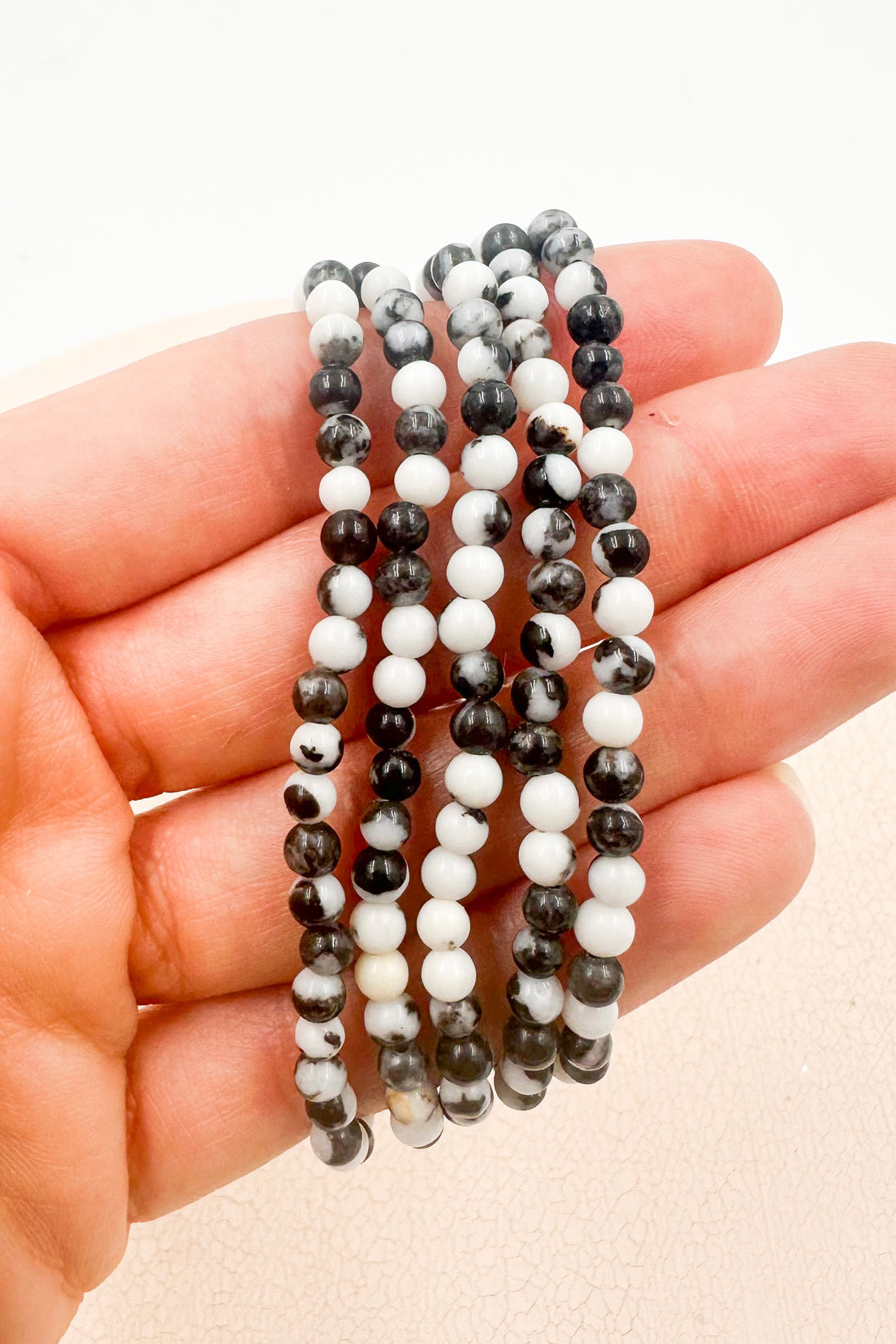 Pulsera Jaspe cebra | 4mm | Calma - Superación