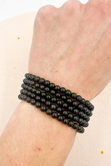 Pulsera Shungita | 4mm | Limpieza - Protección