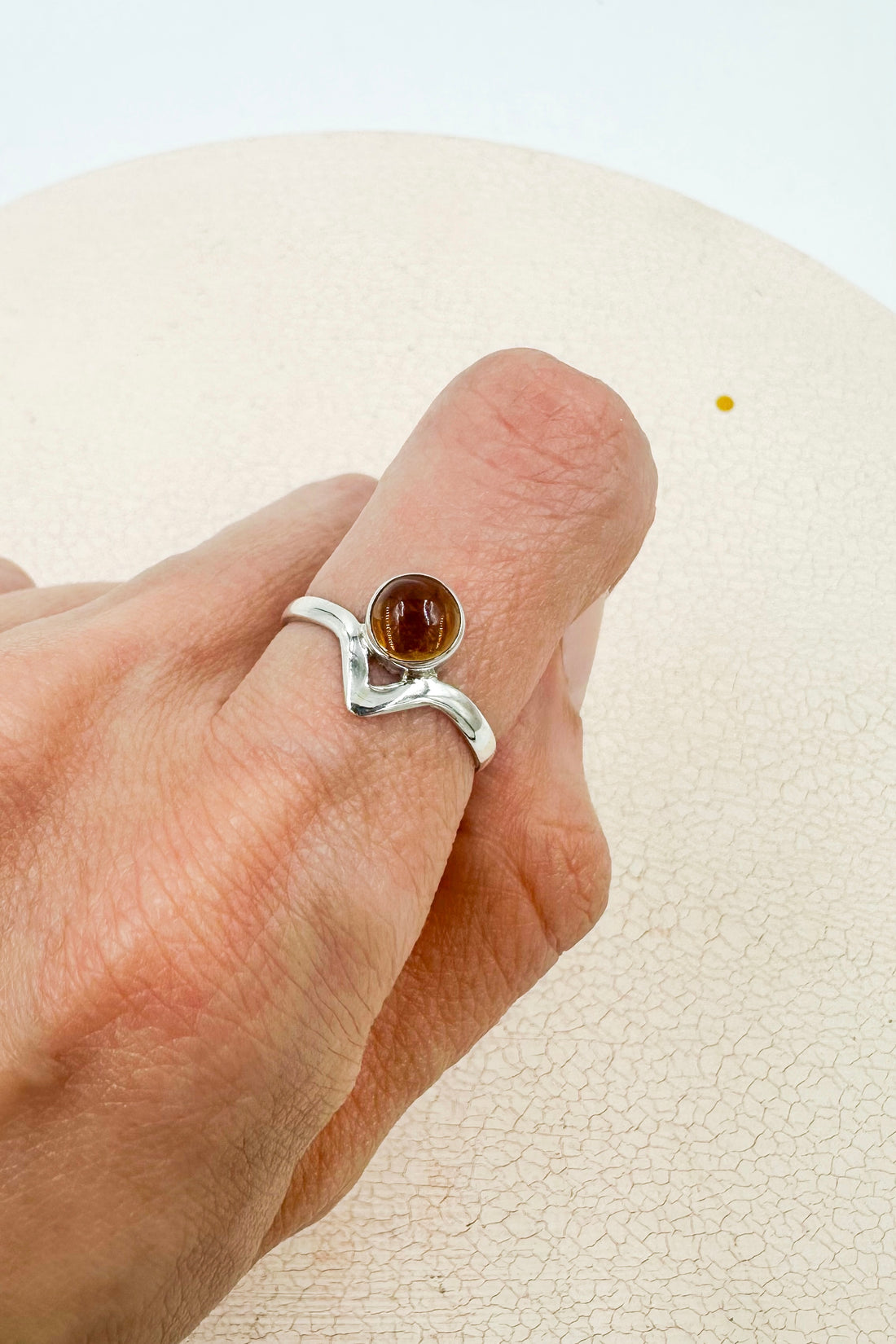 Anillo Citrino Calentado | Dinero - Éxito