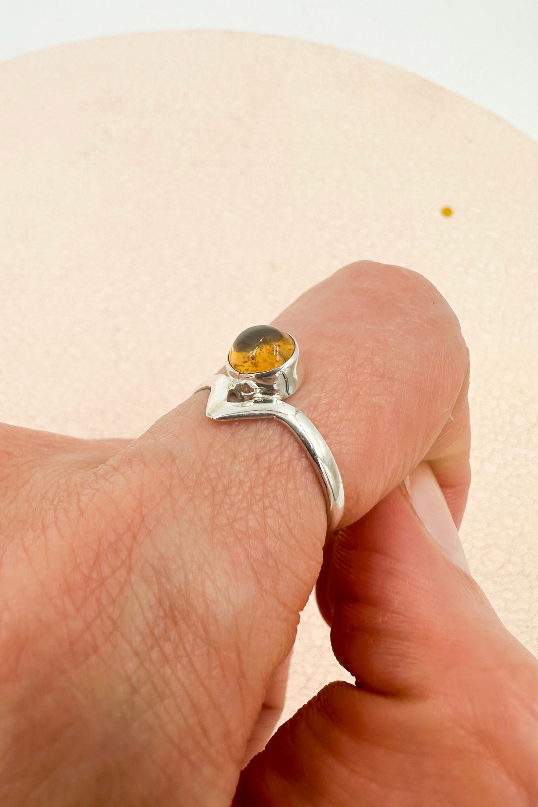 Anillo Citrino Calentado | Dinero - Éxito