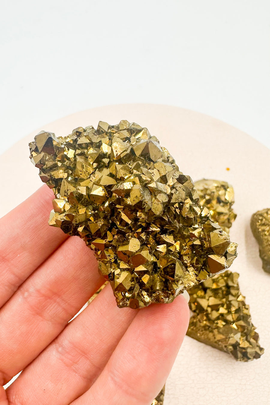 Drusa de Amatista Aura Oro | Fuerza - Poder interior
