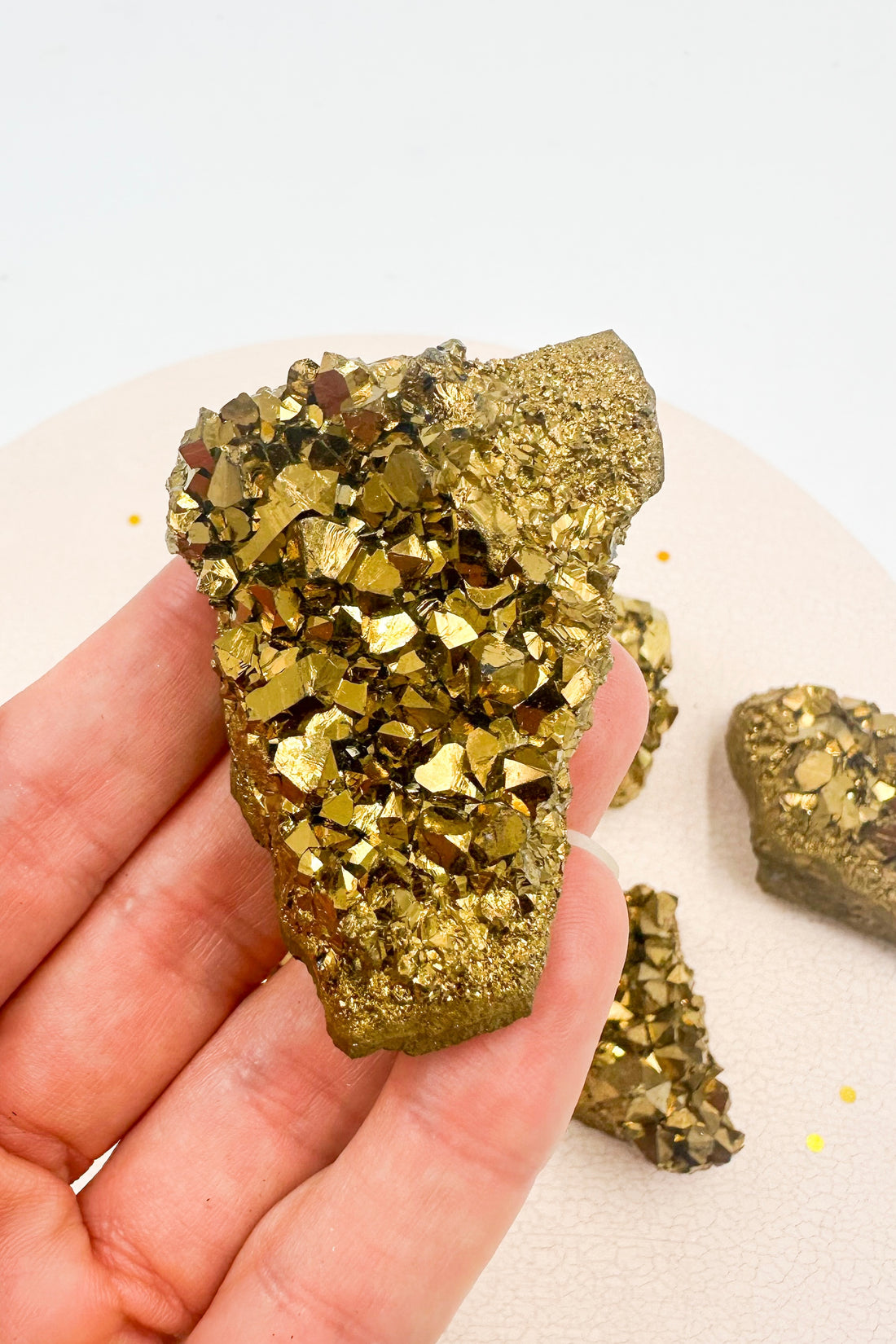 Drusa de Amatista Aura Oro | Fuerza - Poder interior
