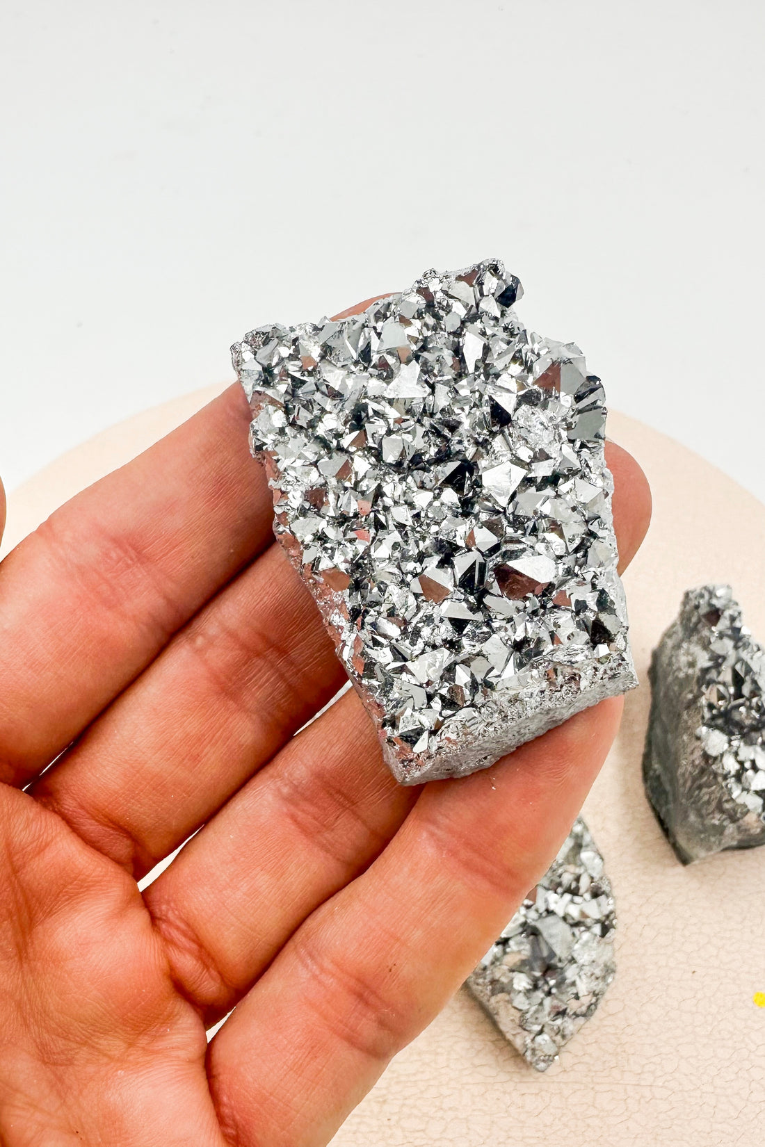 Drusa de Amatista Aura Plata | Canalizar - Intuición