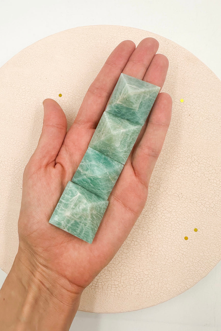 Amazonita Pirámide Pequeña |Equilibrio - Superación