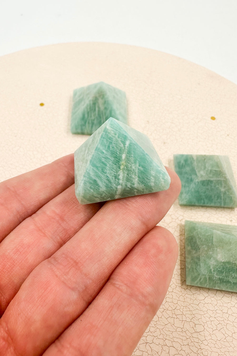 Amazonita Pirámide Pequeña |Equilibrio - Superación
