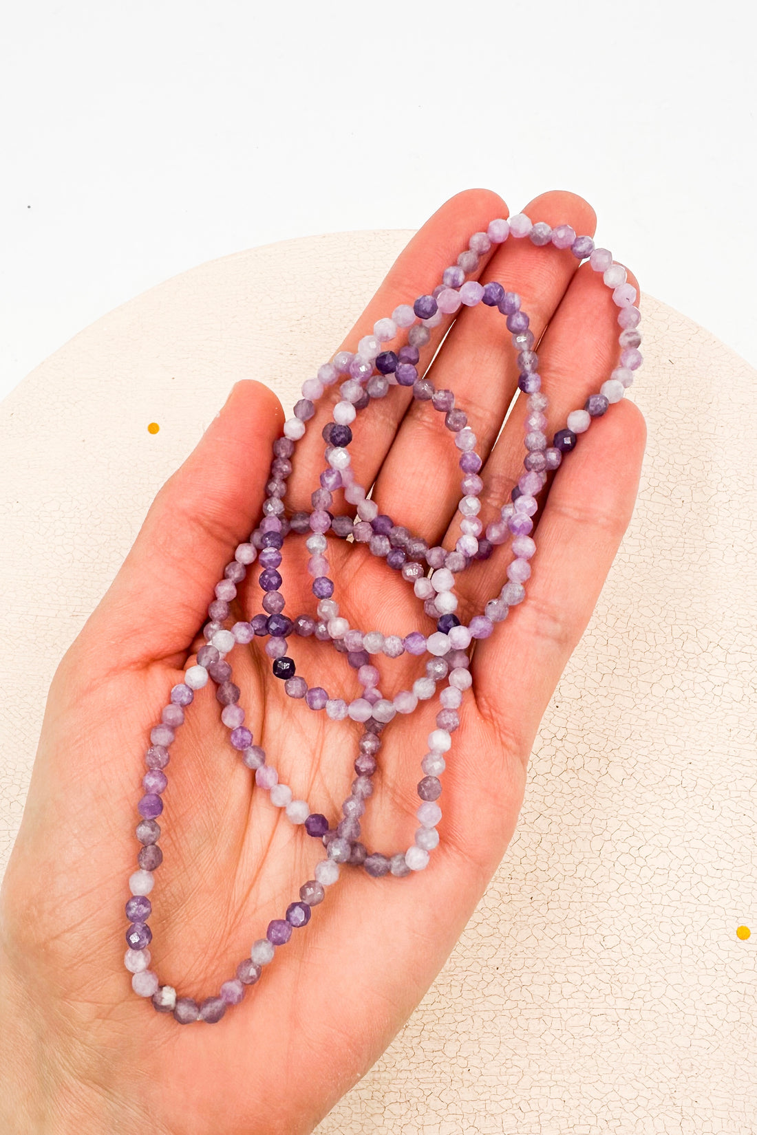 Pulsera Lepidolita Facetada | 4mm | Limpieza - Superación