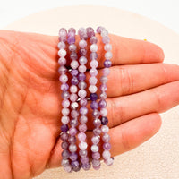 Pulsera Lepidolita Facetada | 4mm | Limpieza - Superación