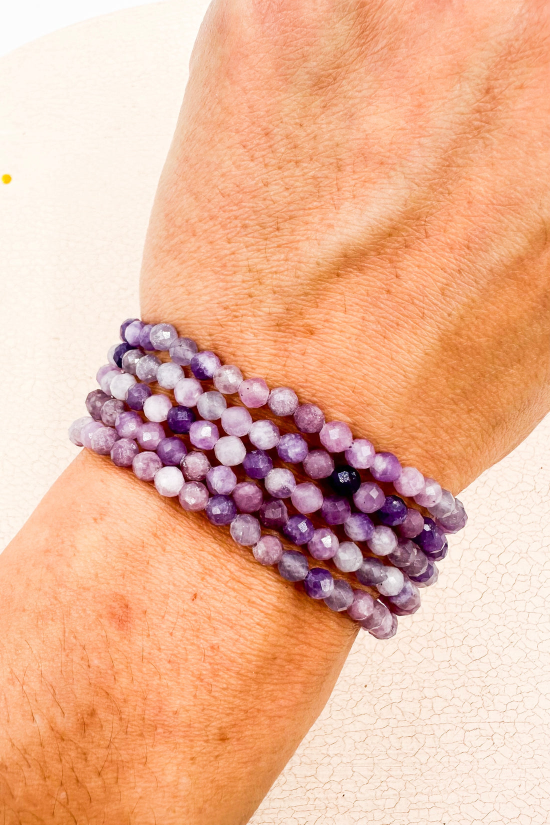 Pulsera Lepidolita Facetada | 4mm | Limpieza - Superación