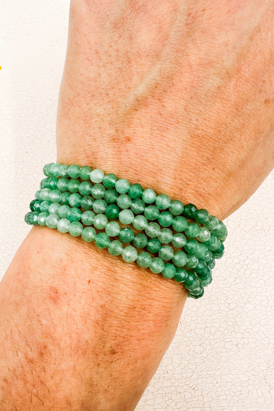 Pulsera Cuarzo verde Facetada | 4mm | Abundancia - Bienestar