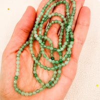 Pulsera Cuarzo verde Facetada | 4mm | Abundancia - Bienestar