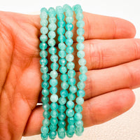 Pulsera Amazonita "AA" Facetada | 4mm | Equilibrio - Superación