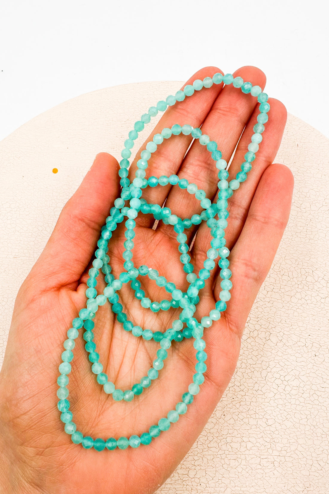Pulsera Amazonita "AA" Facetada | 4mm | Equilibrio - Superación