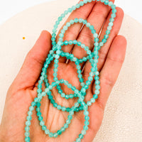 Pulsera Amazonita "AA" Facetada | 4mm | Equilibrio - Superación