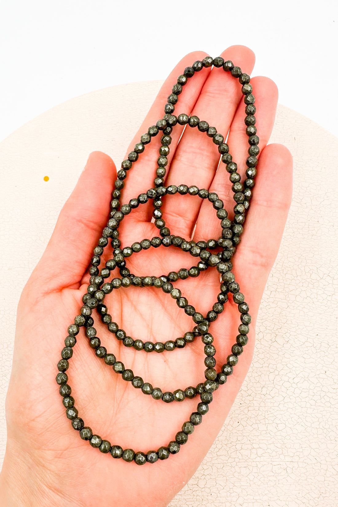 Pulsera Pirita Facetada | 4mm | Abundancia - Positividad