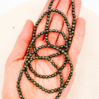 Pulsera Pirita Facetada | 4mm | Abundancia - Positividad