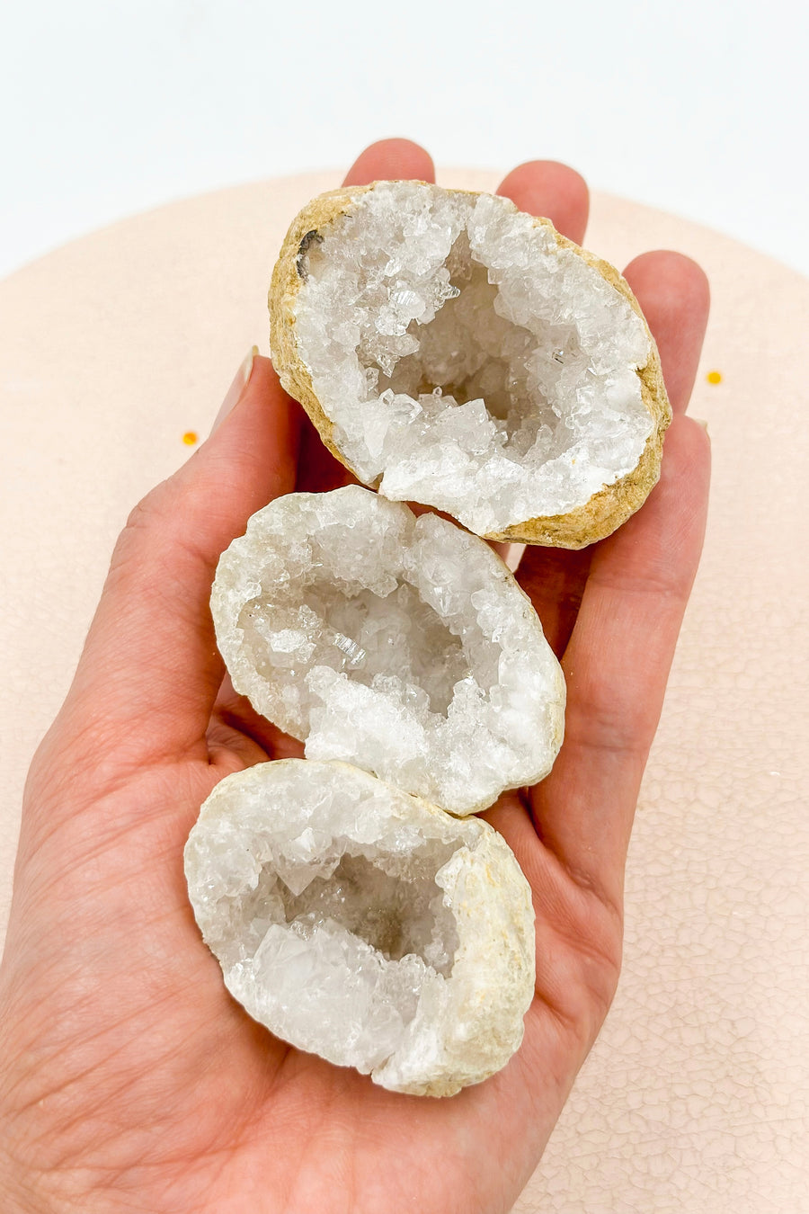 Rock Crystal Geodes Morocco | good luck and protection