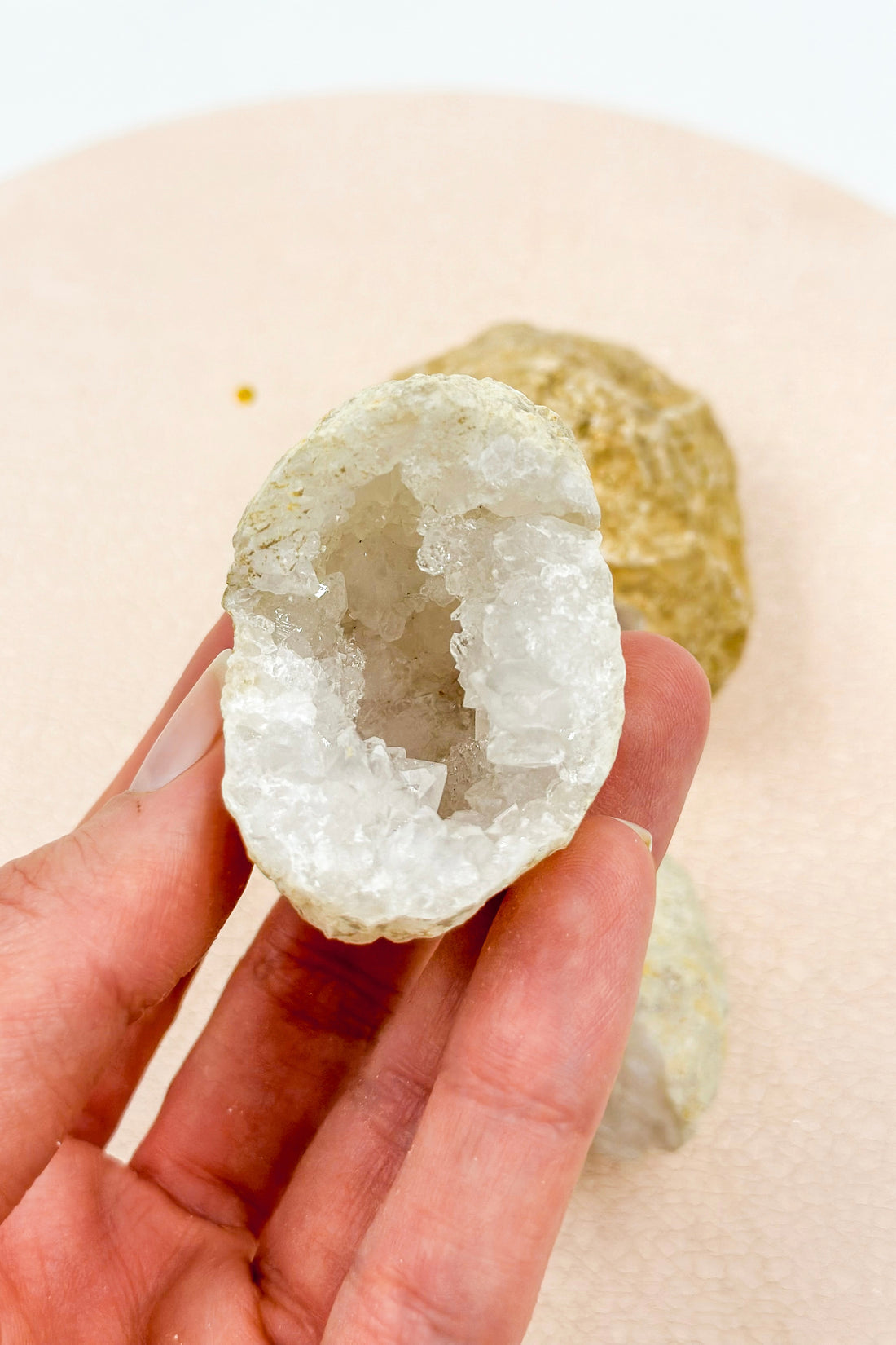 Rock Crystal Geodes Morocco | good luck and protection