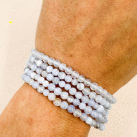 Pulsera Calcedonia azul  | Calma - Comunicación