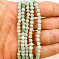 Pulsera Jade de Birmania | 4mm | Abundancia - Buena suerte