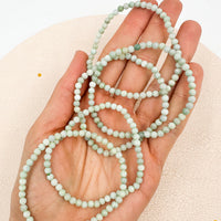 Pulsera Jade de Birmania | 4mm | Abundancia - Buena suerte