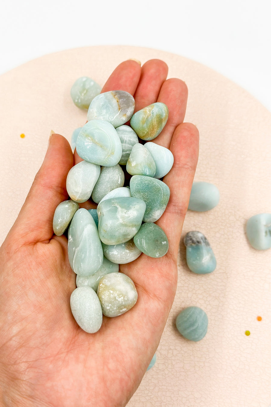 Sky Blue Quartz Rolled | Calming - Personal growth