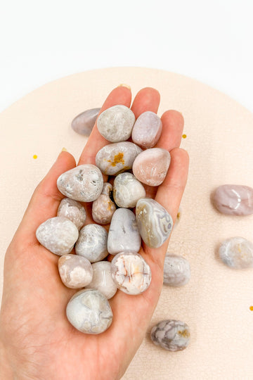 Pink amethyst Tumble | Locks - Self-Talk